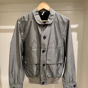 DIOR Homme Gray Shirt Jacket with Back stitching Details